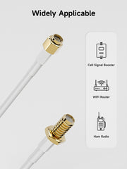 Coaxial Cable 4D-FB SMA Male to SMA Female 7m(23ft) Low Loss Weatherproof Extension Cable for Cell Phone Signal Booster WiFi Router 2G 3G 4G LTE Antenna