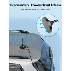 Phonetone Cell Phone Signal Booster for Car and SUV | For All U.S. Carriers | Boosts 4G LTE & 5G Signals | FCC Approved