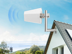 4G LTE 5G outdoor LPDA Antenna High Gain 8-10dBi 698-2700Mhz Large Coverage Directional Antenna with SMA-Female Connecter for Signal Booster Cellular Repeater